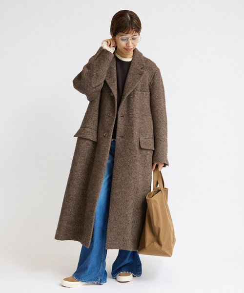 COUTURE D'ADAM/クチュールドアダム アルパカツイードコート（その他