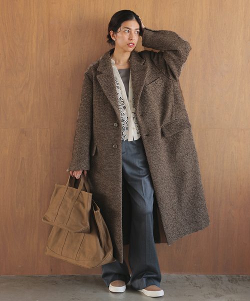 COUTURE D'ADAM/クチュールドアダム アルパカツイードコート（その他