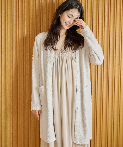 Kurima‼️ビンテージ　　ルームウェア　ガウン　シルク100 41 シルク100% ナイトウェア パジャマ【上下セット】19匁 6Aランク 男女