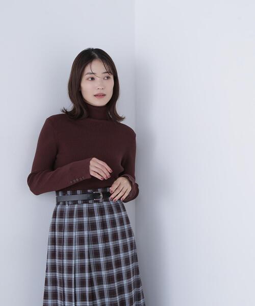 NATURAL BEAUTY BASIC(ナチュラルビューティーベーシック)の「◇【Oggi掲載】ベーシックタートルネックニット(ニット/セーター・レディース・ダークブラウン/レッド/ネイビー/ブルー・FREE)」の17枚目の写真