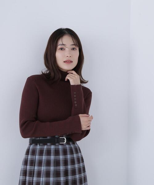 NATURAL BEAUTY BASIC(ナチュラルビューティーベーシック)の「◇【Oggi掲載】ベーシックタートルネックニット(ニット/セーター・レディース・ダークブラウン/レッド/ネイビー/ブルー・FREE)」の19枚目の写真