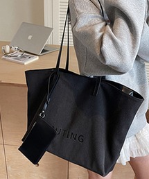 meJane（ミージェーン）の「ポーチ付き ロゴキャンバストートバック（トートバッグ）」