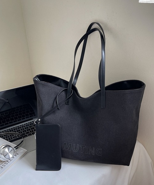 meJane（ミージェーン）の「ポーチ付き ロゴキャンバストートバック（トートバッグ・レディース・アッシュブラウン/ブラック・FREE）」の15枚目の写真