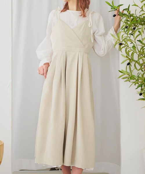 双松桃子さんコラボ ] ショルダーリボンカシュクールエプロン