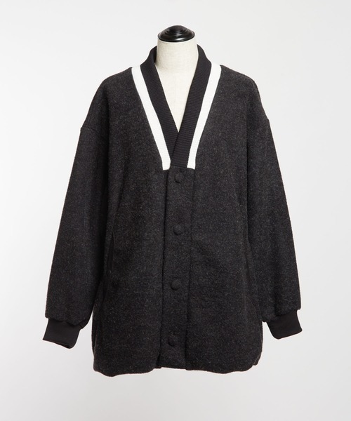 gomme(ゴム)の「モッサジャージ バルーンカーディガン(カーディガン/ボレロ・レディース・チャコールグレー/ブラック・MEDIUM)」の14枚目の写真