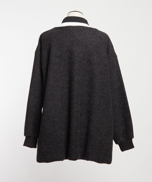 gomme(ゴム)の「モッサジャージ バルーンカーディガン(カーディガン/ボレロ・レディース・チャコールグレー/ブラック・MEDIUM)」の16枚目の写真