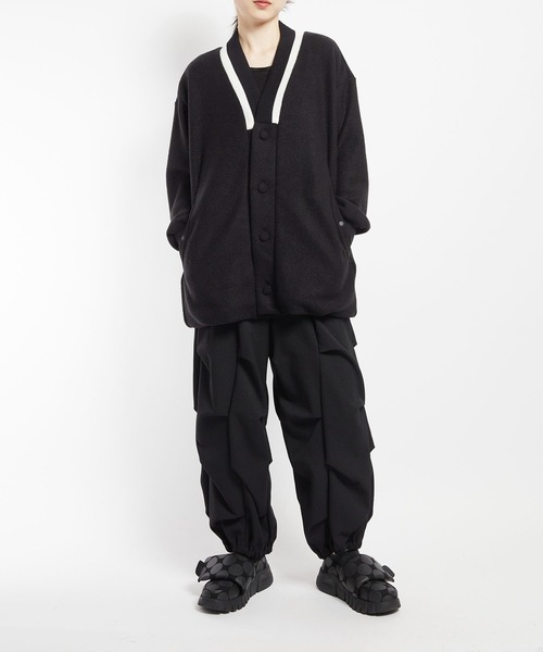 gomme(ゴム)の「モッサジャージ バルーンカーディガン(カーディガン/ボレロ・レディース・チャコールグレー/ブラック・MEDIUM)」の8枚目の写真