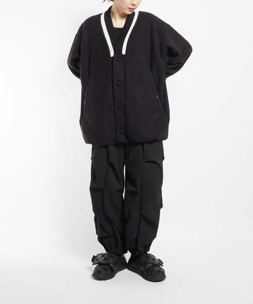 gomme(ゴム)の「モッサジャージ バルーンカーディガン(カーディガン/ボレロ・レディース・チャコールグレー/ブラック・MEDIUM)」の9枚目の写真