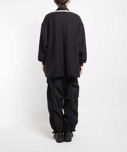 gomme(ゴム)の「モッサジャージ バルーンカーディガン(カーディガン/ボレロ・レディース・チャコールグレー/ブラック・MEDIUM)」の10枚目の写真