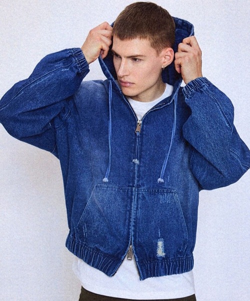 V2／デニムフードジャケット（デニムジャケット）｜V2（ブイツー）の