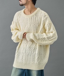 COLONY 2139 | パネルケーブル柄ニットプルオーバー(ニット/セーター)