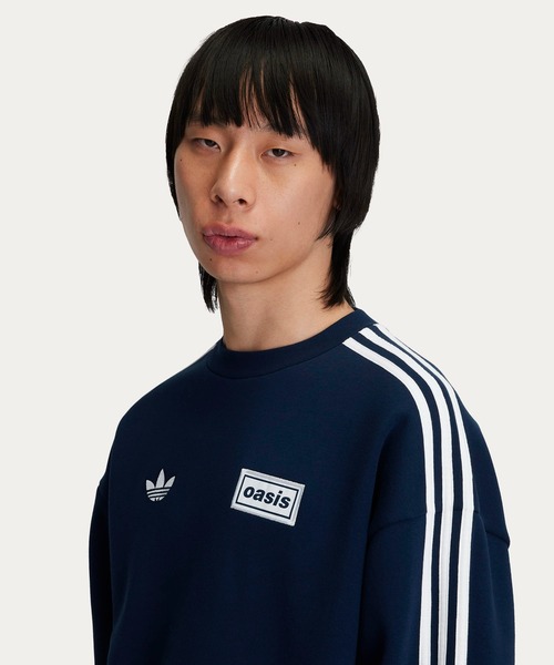 adidas Originals × Oasis ツアー オーバーサイズ クルーネック