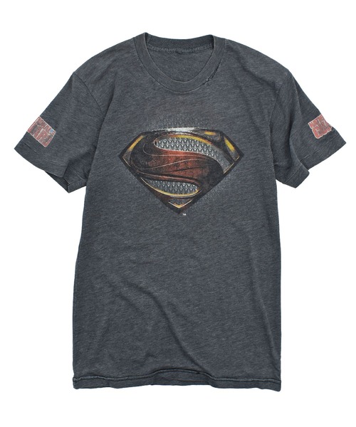 LABORATORY R(ラボラトリーアール)の「【USED】90’s “SUPER MAN/NATIONAL GUARD” ロゴ Tシャツ(Tシャツ/カットソー・メンズ・ブラック・SMALL)」の1枚目の写真