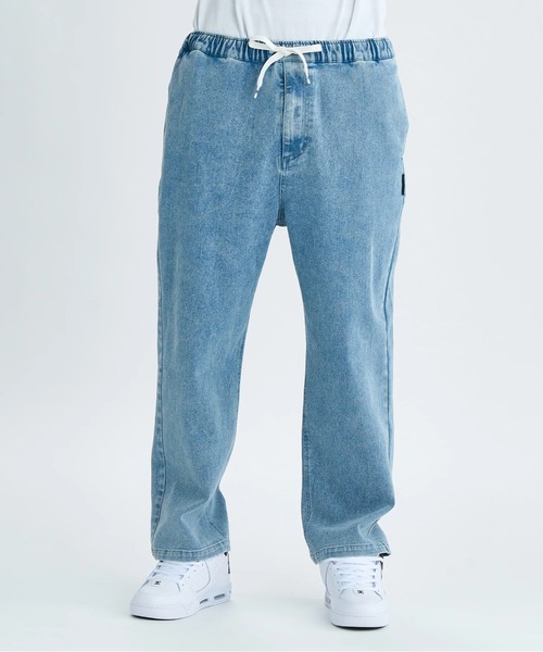 DC SHOES(ディーシーシューズ)の「25 WIDE PANT /DCストレッチウエストゴムワイドシルエットパンツ(その他パンツ・メンズ・インディゴブルー/ライトブルー/カーキ/ブラック/ブラック系その他・MEDIUM/X-LARGE/LARGE)」の2枚目の写真