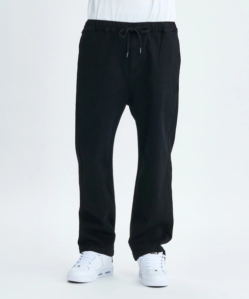 DC SHOES(ディーシーシューズ)の「25 WIDE PANT /DCストレッチウエストゴムワイドシルエットパンツ(その他パンツ・メンズ・インディゴブルー/ライトブルー/カーキ/ブラック/ブラック系その他・MEDIUM/X-LARGE/LARGE)」の1枚目の写真