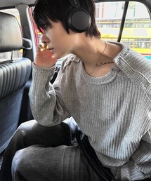 COSYHARU | ダブルヘンリーネック長袖Ｔシャツ(Tシャツ/カットソー)