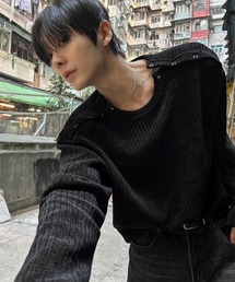 COSYHARU | ダブルヘンリーネック長袖Ｔシャツ(Tシャツ/カットソー)