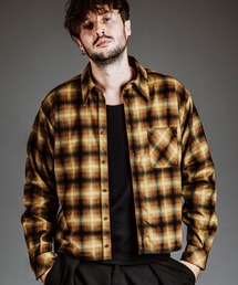 NO ID. | 【NO ID.】Nel Check Shirt Blouson / ネル チェック シャツ ブルゾン(ブルゾン)