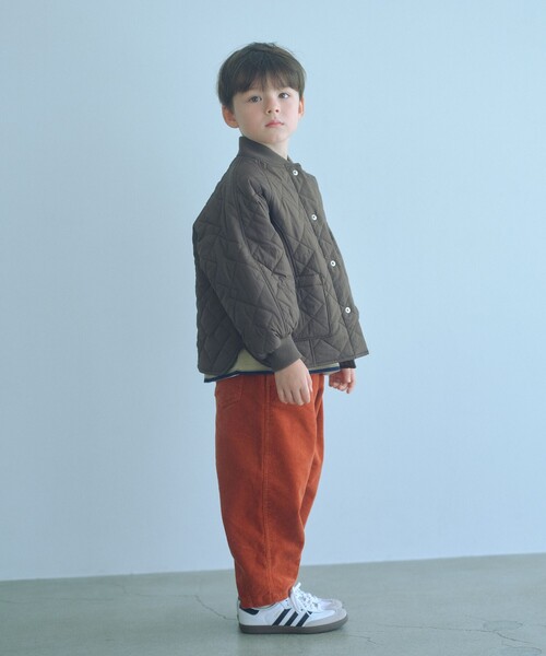green label relaxing（グリーンレーベルリラクシング）の「コーデュロイ カーブパンツ / キッズ  100cm-160cm ストレッチ（その他パンツ・キッズ・ケリーグリーン/ダークオレンジ/ナチュラル・160cm/100cm/110cm/120cm/150cm/130cm/140cm）」の10枚目の写真