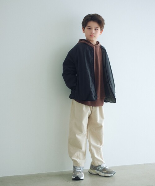 green label relaxing（グリーンレーベルリラクシング）の「コーデュロイ カーブパンツ / キッズ  100cm-160cm ストレッチ（その他パンツ・キッズ・ケリーグリーン/ダークオレンジ/ナチュラル・160cm/100cm/110cm/120cm/150cm/130cm/140cm）」の6枚目の写真