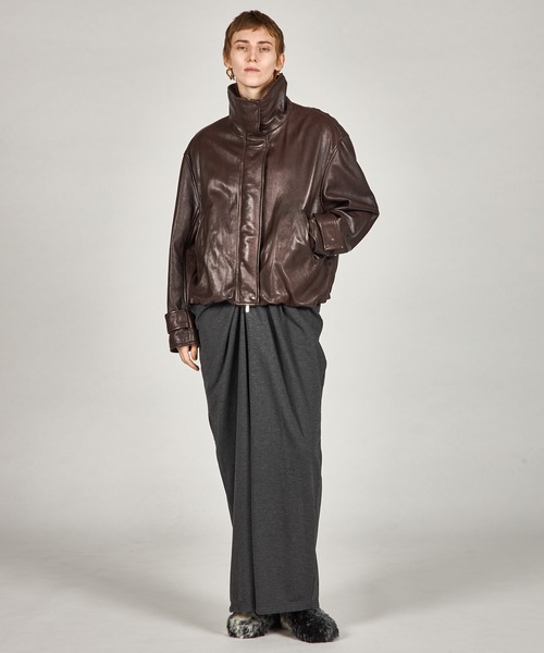 PRANK PROJECT（プランクプロジェクト）の「ドレープフロントスウェットパンツ / Drape Front Sweat Pants（スウェットパンツ・レディース・イエロー/チャコールグレー/ブラック・34/36/38）」の5枚目の写真