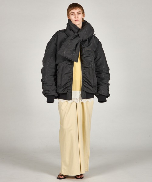 PRANK PROJECT（プランクプロジェクト）の「ドレープフロントスウェットパンツ / Drape Front Sweat Pants（スウェットパンツ・レディース・イエロー/チャコールグレー/ブラック・34/36/38）」の8枚目の写真