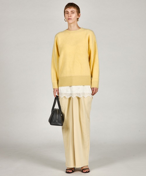 PRANK PROJECT（プランクプロジェクト）の「ドレープフロントスウェットパンツ / Drape Front Sweat Pants（スウェットパンツ・レディース・イエロー/チャコールグレー/ブラック・34/36/38）」の9枚目の写真