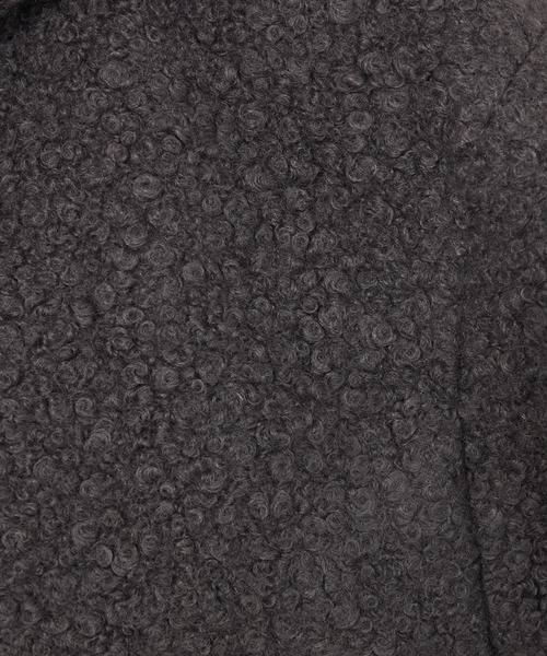 abahouse mavie(アバハウスマヴィ)の「ブークレーフーディジャケット(ブルゾン・レディース・チャコールグレー/ベージュ・フリー)」の16枚目の写真