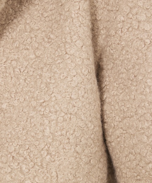 abahouse mavie(アバハウスマヴィ)の「ブークレーフーディジャケット(ブルゾン・レディース・チャコールグレー/ベージュ・フリー)」の9枚目の写真