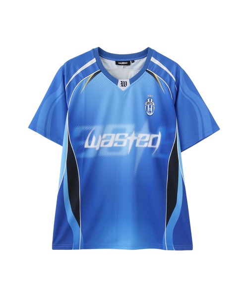 WASTED PARIS(ウェイステッドパリス)の「WASTED PARIS AMBROSIANA FOOTBALL JERSEY(Tシャツ/カットソー・メンズ・ブルー・L)」の1枚目の写真