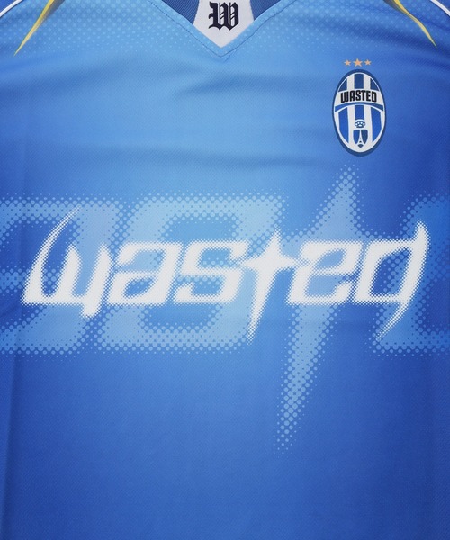 WASTED PARIS(ウェイステッドパリス)の「WASTED PARIS AMBROSIANA FOOTBALL JERSEY(Tシャツ/カットソー・メンズ・ブルー・L)」の4枚目の写真