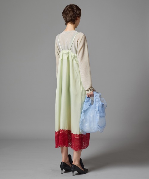 NON TOKYO(ノントーキョー)の「GLITTER CARDIGAN(カーディガン/ボレロ・レディース・グリーン/シルバー/ピンク・1/2)」の4枚目の写真