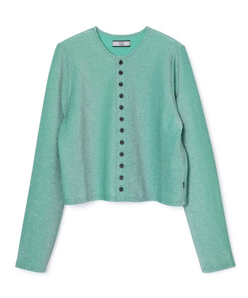 NON TOKYO(ノントーキョー)の「GLITTER CARDIGAN(カーディガン/ボレロ・レディース・グリーン/シルバー/ピンク・1/2)」の14枚目の写真