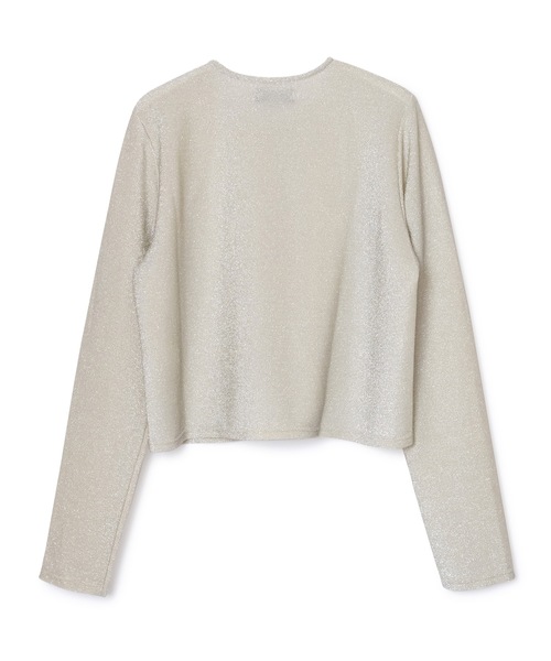 NON TOKYO(ノントーキョー)の「GLITTER CARDIGAN(カーディガン/ボレロ・レディース・グリーン/シルバー/ピンク・1/2)」の5枚目の写真