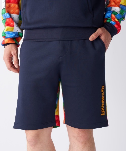 Loudmouth（ラウドマウス）の「LOUDMOUTH ラウドマウス ゴルフウェア  ワンポイント ロゴ UVカット 総柄 ダンボールニット ショートパンツ（その他パンツ・メンズ・ブラック/ネイビー/ホワイト・3L/LL/M/L/4L）」の3枚目の写真