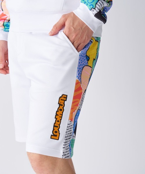 Loudmouth（ラウドマウス）の「LOUDMOUTH ラウドマウス ゴルフウェア  ワンポイント ロゴ UVカット 総柄 ダンボールニット ショートパンツ（その他パンツ・メンズ・ブラック/ネイビー/ホワイト・3L/LL/M/L/4L）」の7枚目の写真