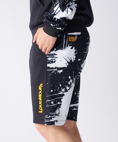 Loudmouth（ラウドマウス）の「LOUDMOUTH ラウドマウス ゴルフウェア  ワンポイント ロゴ UVカット 総柄 ダンボールニット ショートパンツ（その他パンツ・メンズ・ブラック/ネイビー/ホワイト・3L/LL/M/L/4L）」の13枚目の写真