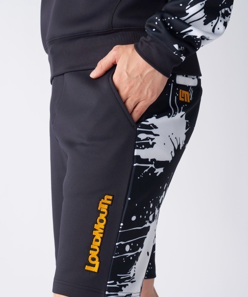 Loudmouth（ラウドマウス）の「LOUDMOUTH ラウドマウス ゴルフウェア  ワンポイント ロゴ UVカット 総柄 ダンボールニット ショートパンツ（その他パンツ・メンズ・ブラック/ネイビー/ホワイト・3L/LL/M/L/4L）」の15枚目の写真