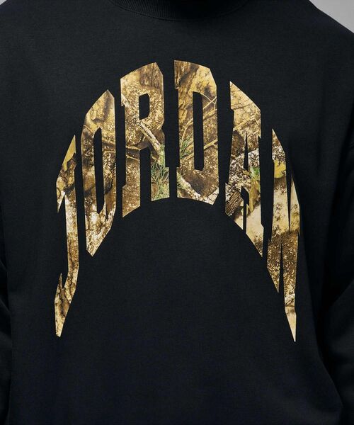 JORDAN BRAND(ジョーダンブランド)の「ジョーダン ブルックリン メンズ フレンチテリー リアルツリー クルーネック スウェットシャツ / Jordan Brooklyn Men's French Terry Realtree Crew-neck Sweatshirt IM6304-010 Black(スウェット・メンズ・ブラック・S/2XL/L/XL/M)」の12枚目の写真