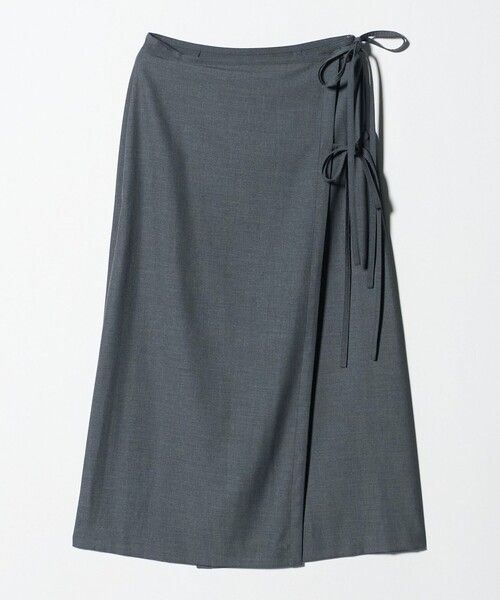 BEAUTY&YOUTH UNITED ARROWS（ビューティーアンドユースユナイテッドアローズ）の「ツイル リボン ラップスカート（スカート・レディース・ブラック/ワイン/ダークグレー・M/S）」の7枚目の写真