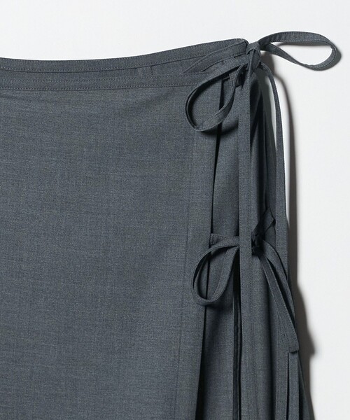 BEAUTY&YOUTH UNITED ARROWS（ビューティーアンドユースユナイテッドアローズ）の「ツイル リボン ラップスカート（スカート・レディース・ブラック/ワイン/ダークグレー・M/S）」の9枚目の写真