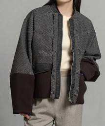 MARECHAL TERRE（マルシャルテル）の「ツイードコンビネーションブルゾン（ブルゾン）」