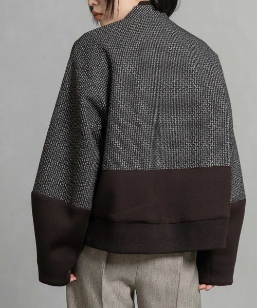 セール】ツイードコンビネーションブルゾン（ブルゾン）｜MARECHAL