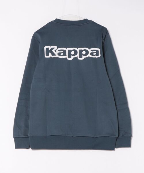 Kappa(カッパ)の「Kappa カッパ 軽量 裏起毛 クルーネック スウェット トレーナー(スウェット・メンズ・杢グレー/ネイビー/グリーン・M/L/LL)」の4枚目の写真