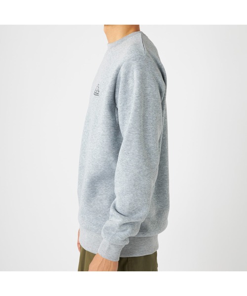Kappa(カッパ)の「Kappa カッパ 軽量 裏起毛 クルーネック スウェット トレーナー(スウェット・メンズ・杢グレー/ネイビー/グリーン・M/L/LL)」の12枚目の写真