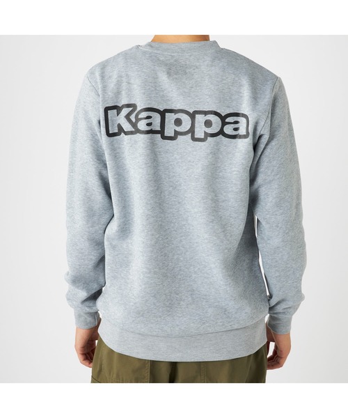 Kappa(カッパ)の「Kappa カッパ 軽量 裏起毛 クルーネック スウェット トレーナー(スウェット・メンズ・杢グレー/ネイビー/グリーン・M/L/LL)」の13枚目の写真