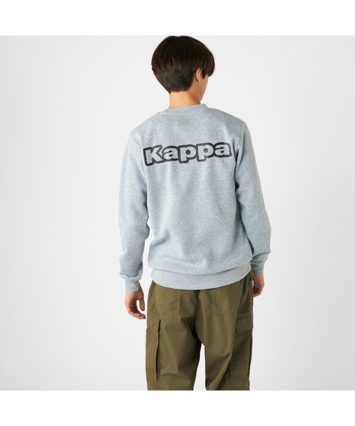 Kappa(カッパ)の「Kappa カッパ 軽量 裏起毛 クルーネック スウェット トレーナー(スウェット・メンズ・杢グレー/ネイビー/グリーン・M/L/LL)」の7枚目の写真