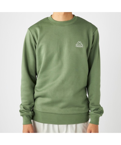 Kappa(カッパ)の「Kappa カッパ 軽量 裏起毛 クルーネック スウェット トレーナー(スウェット・メンズ・杢グレー/ネイビー/グリーン・M/L/LL)」の20枚目の写真