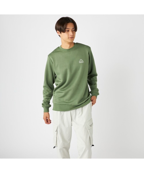 Kappa(カッパ)の「Kappa カッパ 軽量 裏起毛 クルーネック スウェット トレーナー(スウェット・メンズ・杢グレー/ネイビー/グリーン・M/L/LL)」の18枚目の写真