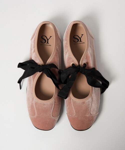 SY UNITED ARROWS（シーユナイテッドアローズ）の「＜SY＞リボンソフト VE フラット20↑（バレエシューズ・レディース・ライトピンク/レッド/ブラック・23cm/25cm/24.5cm/22.5cm/24cm/23.5cm）」の3枚目の写真